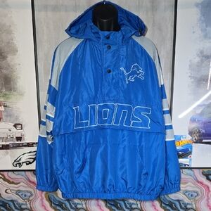 3XL Detroit Lions Pullover Windbreaker Jacket